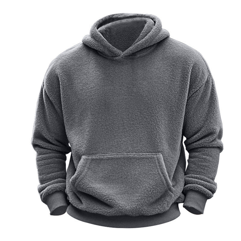 Herrer Hættebluse lavet af blødt fleece Stilla