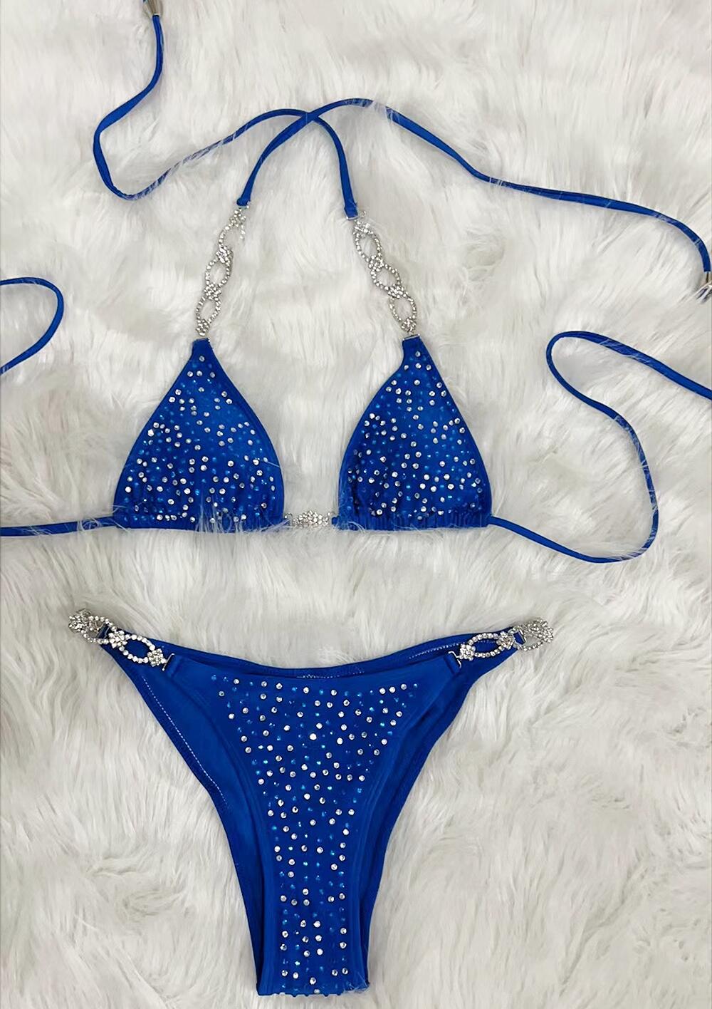 Dame-bikini-sæt med strass-accenter Stilla