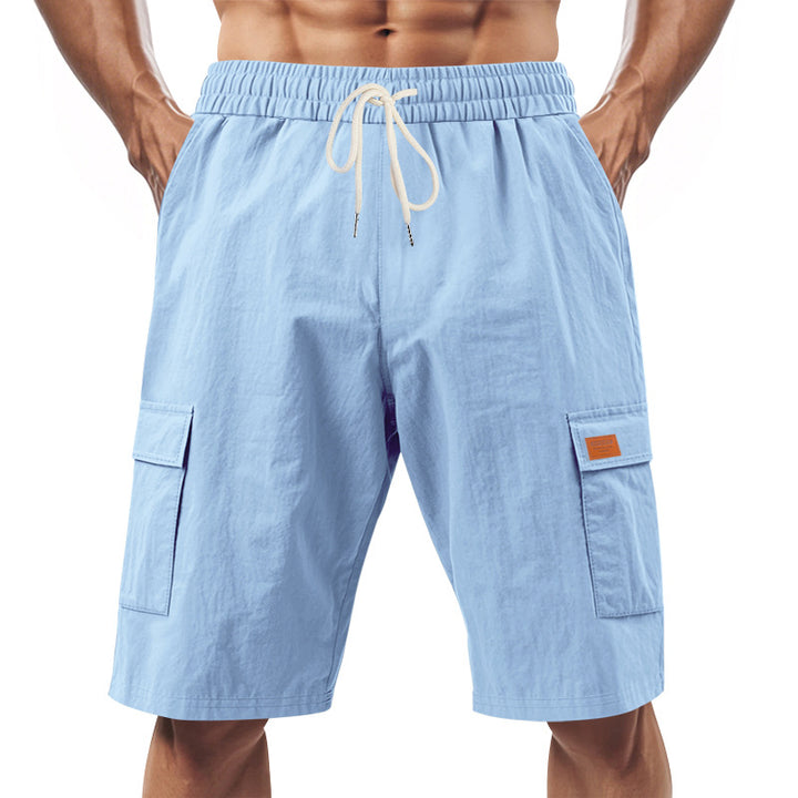 Herrer praktiske Cargo-Shorts med elastisk talje og sidelommer Stilla