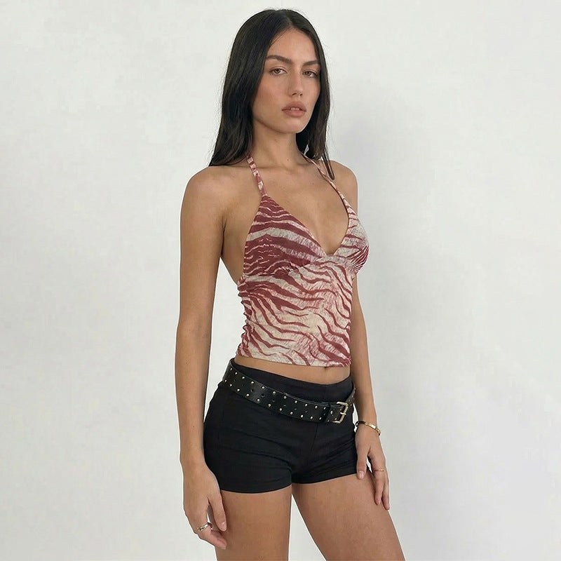 Dame dyreprint top Skovae