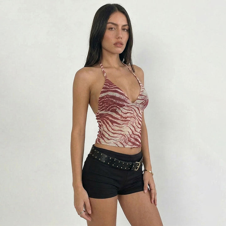 Dame dyreprint top Skovae