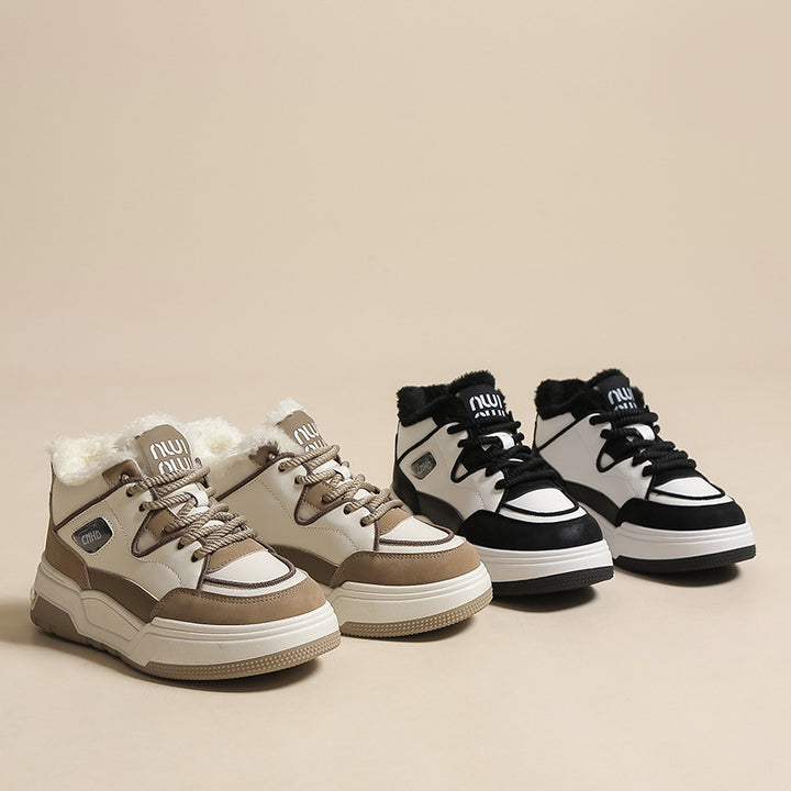 Dame High-Top Sneakers med varmt for og skridsikker sål Stilla
