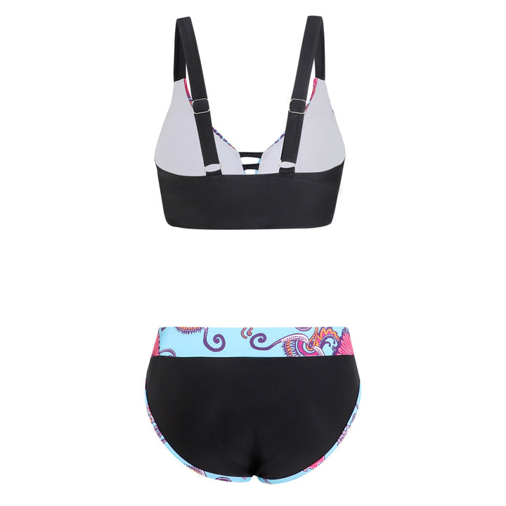 Dame Sporty og fashionable bikini-sæt med iøjnefaldende mønster Stilla