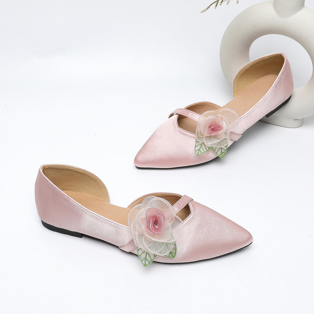 Dame Ballerinas med originalt blomstermønster og elegant snit Stilla