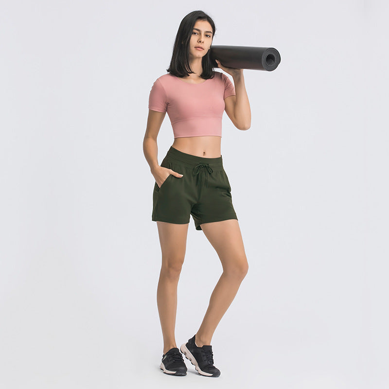 Stilla | Talje Yoga Shorts Til Kvinder