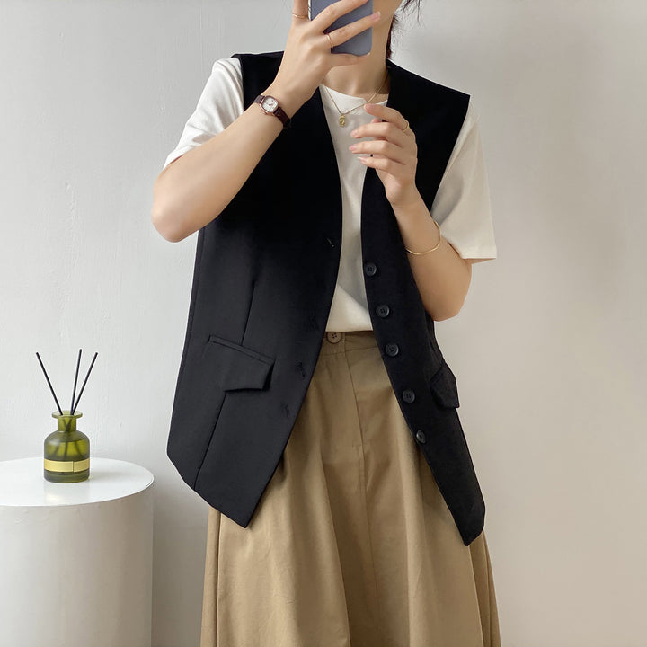 Dame elegant vest med praktiske lommer og moderne snit Stilla
