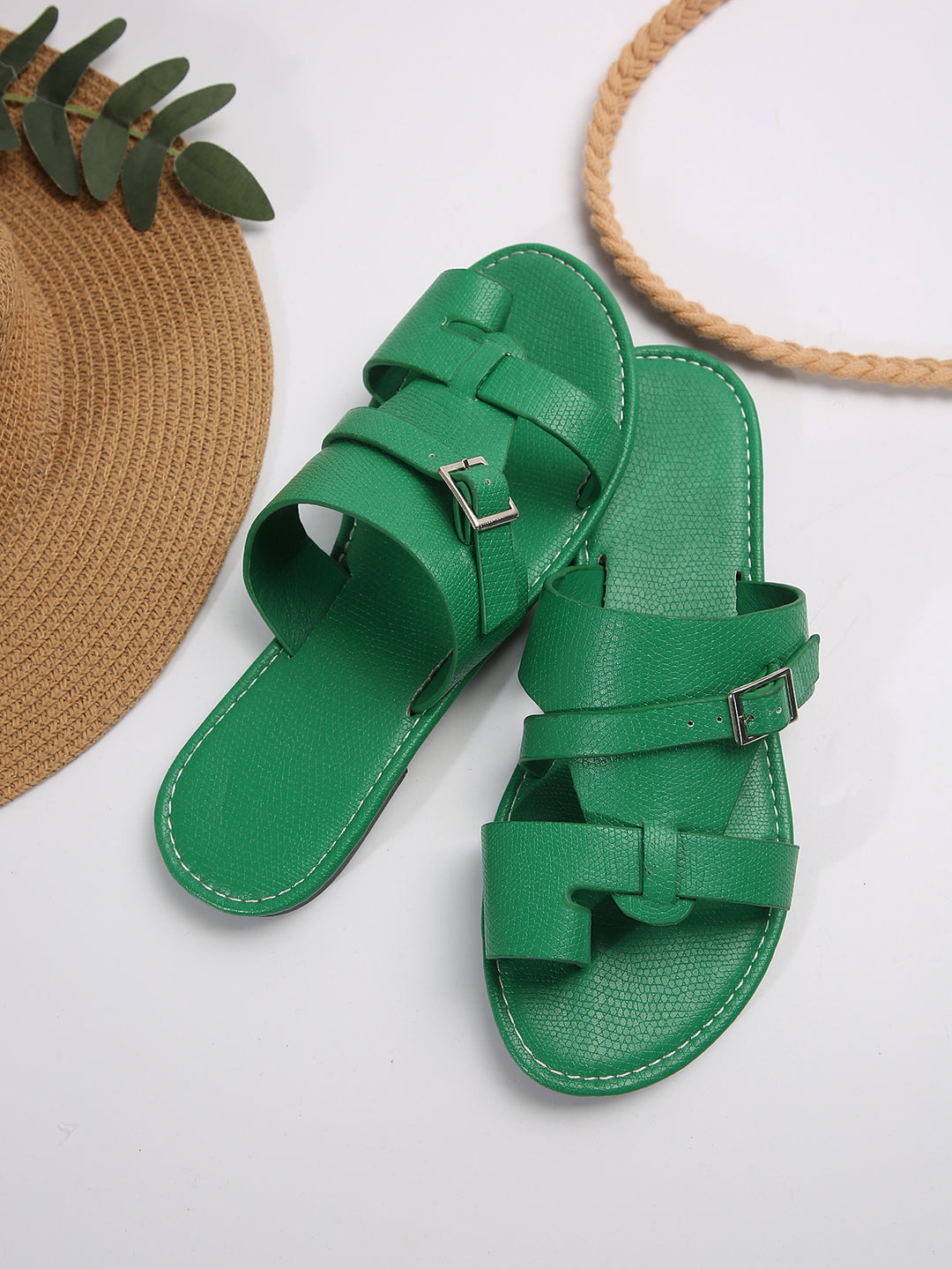 Dame sandaler med elegant spænde-design og åndbart overmateriale Stilla