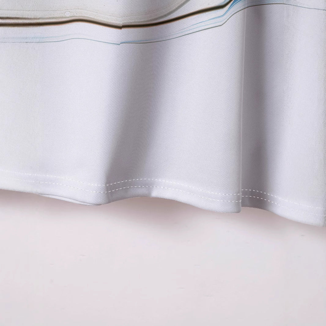 Herrer Poloshirt med moderne bølgemotiver Stilla