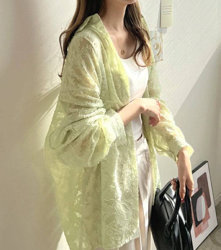 Dame Spids-Kimono-Jakke Stilla