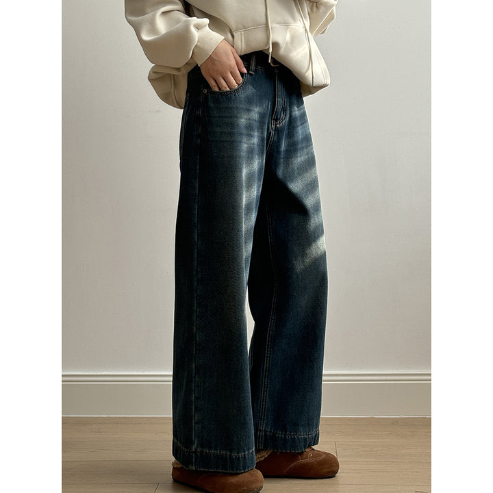 Dame Wide-Leg Jeans lavet af højkvalitets denim med behagelig pasform og klassisk snit Stilla