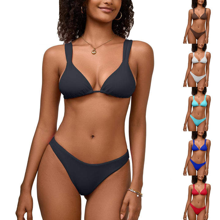 Dame Triangel-Bikini med justerbare stropper og sømløst design Stilla
