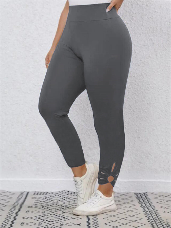 Dame sportleggings med dekorative cut-outs og høj talje Stilla