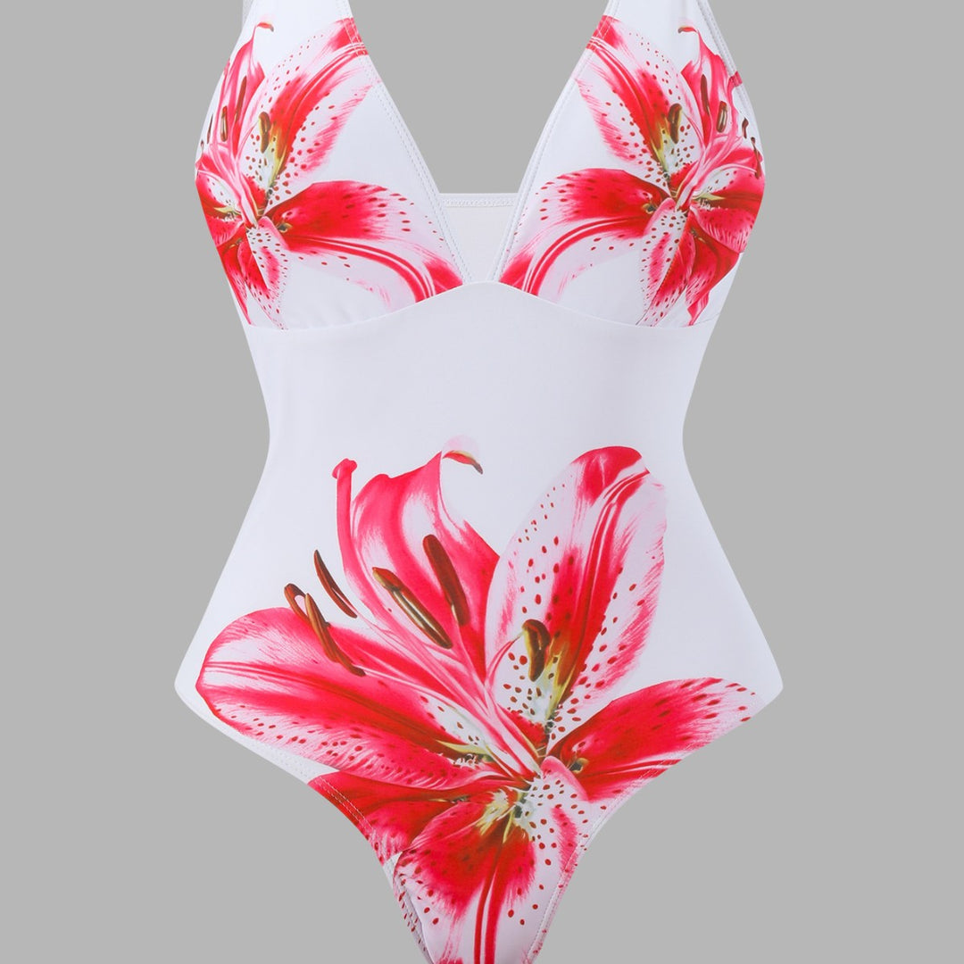 Dame Badebukser-Sæt med elegant blomsterprint Skovae