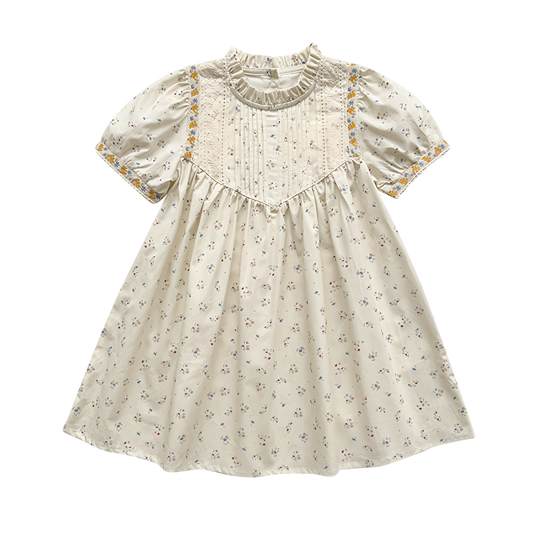 Pige blomsterprint smocked kjole Stilla