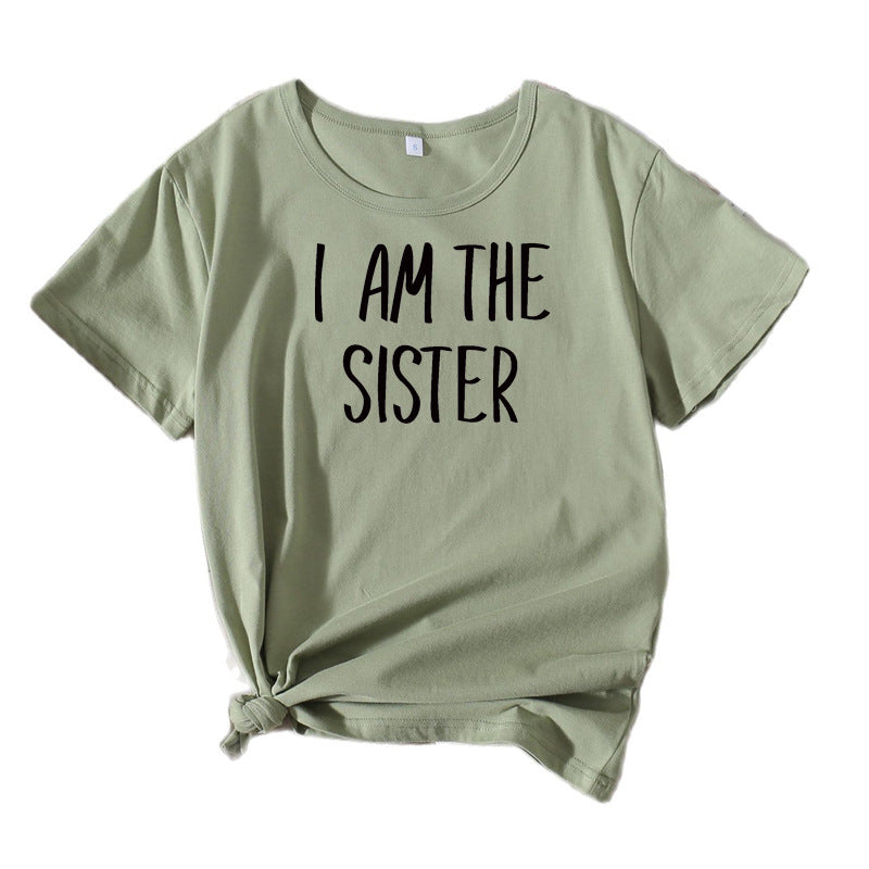 Dame Fritid Søster Statement T-Shirt Stilla