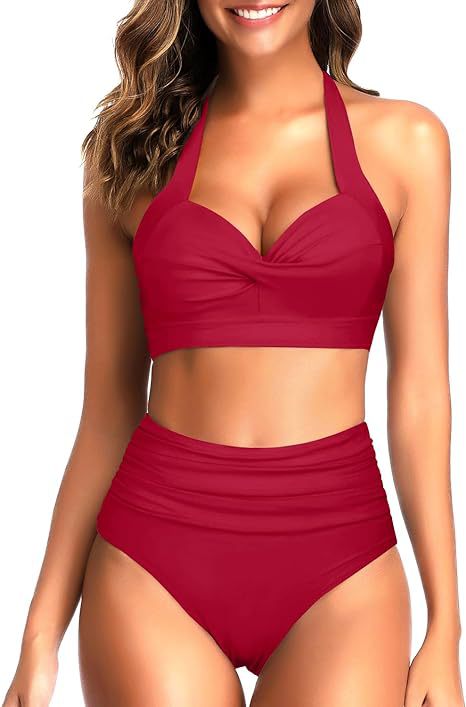 Damer Højt skåret bikini med raffineret top Skovae