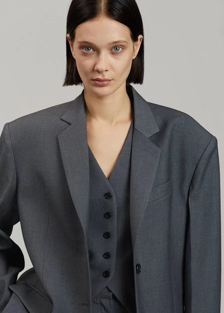Women's elegant oversized blazer with matching suit Stilla