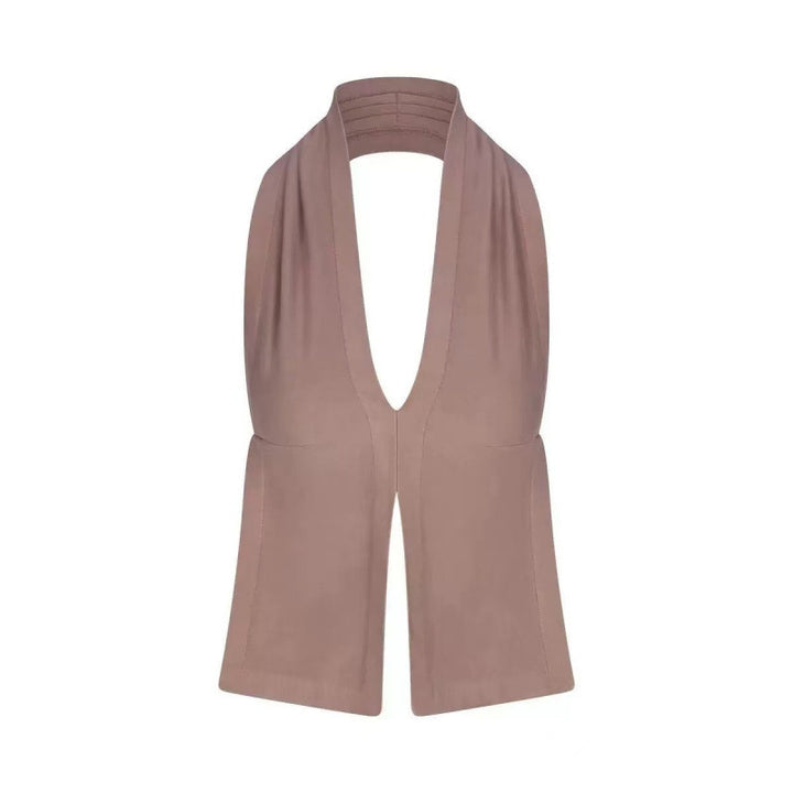 Dame Plisseret Jumpsuit med åben ryg Stilla
