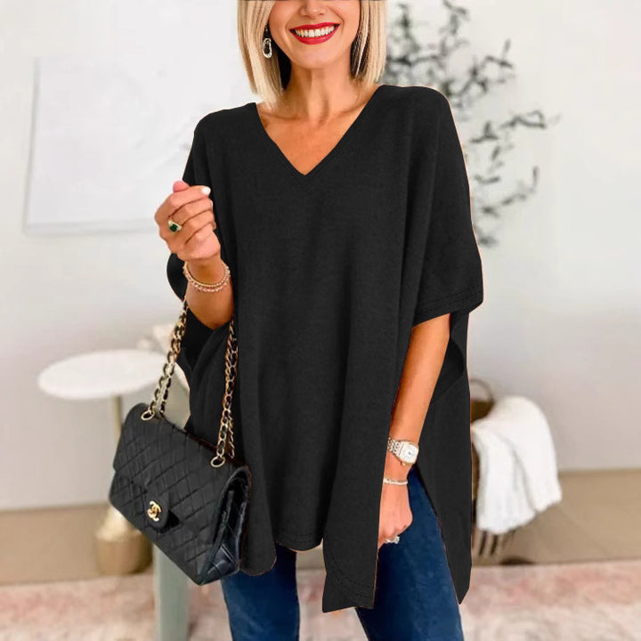 Dame Oversized V-Udskæring Tunika Stilla