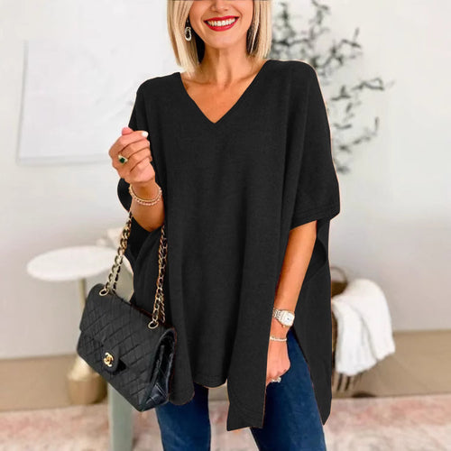 Dame Oversized V-Udskæring Tunika Stilla