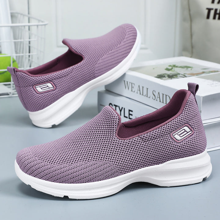 Dame Åndbare Slip-on Sneakers med fleksibel netstruktur og skridsikker sål Stilla