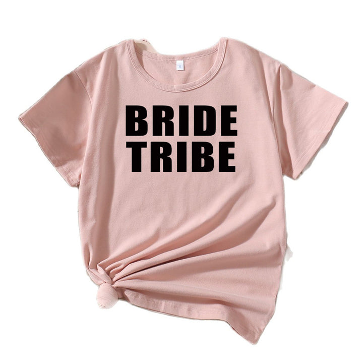 Kvinder Fritid Brudetribe Grafik T-shirt Stilla