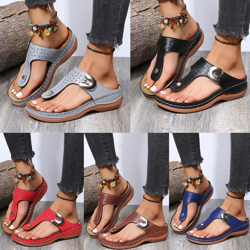 Dame komfortable tæer-sandaler med fashionable rem-design Stilla
