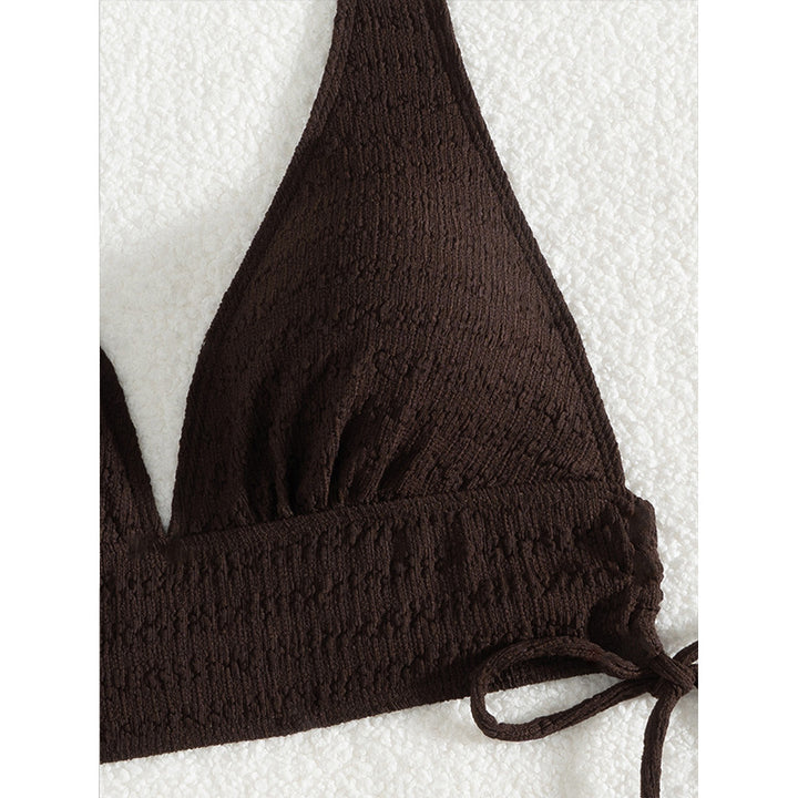 Dame Smocked Trekant Bikini Sæt Stilla