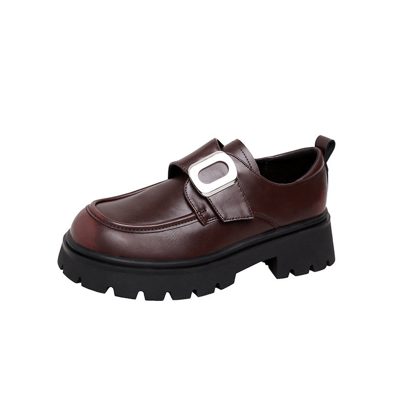 Dame Chunky Loafers med markant spænde og skridsikker sål Stilla