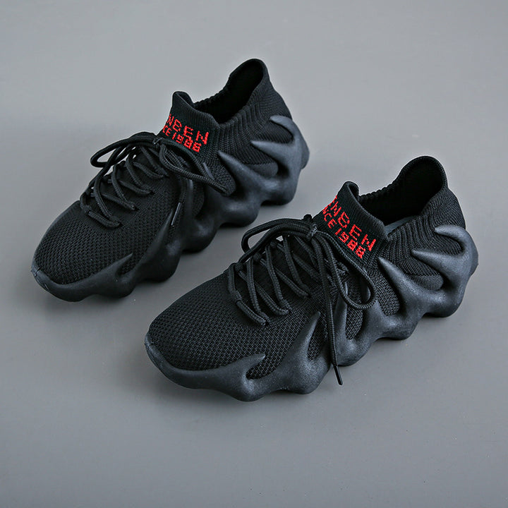 Dame Sporty trendy Sneakers med innovativt bølgedesign og åndbar strikkonstruktion Stilla