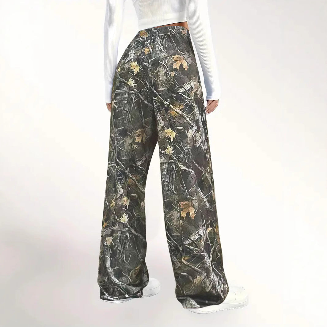 Dame Camouflage Relaxed Fit Jogger-bukser Stilla