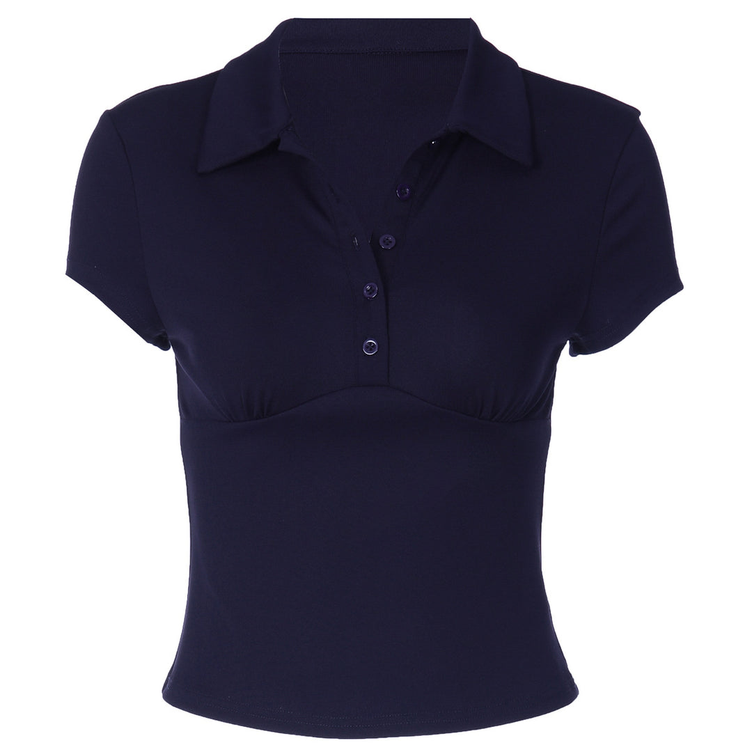 Damer Korte ærmede Polo-shirt med figursyet pasform Skovae