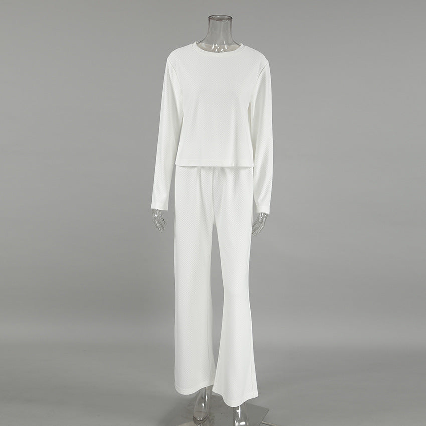 Damer afslappet strik-loungewear-sæt med moderne snit Stilla