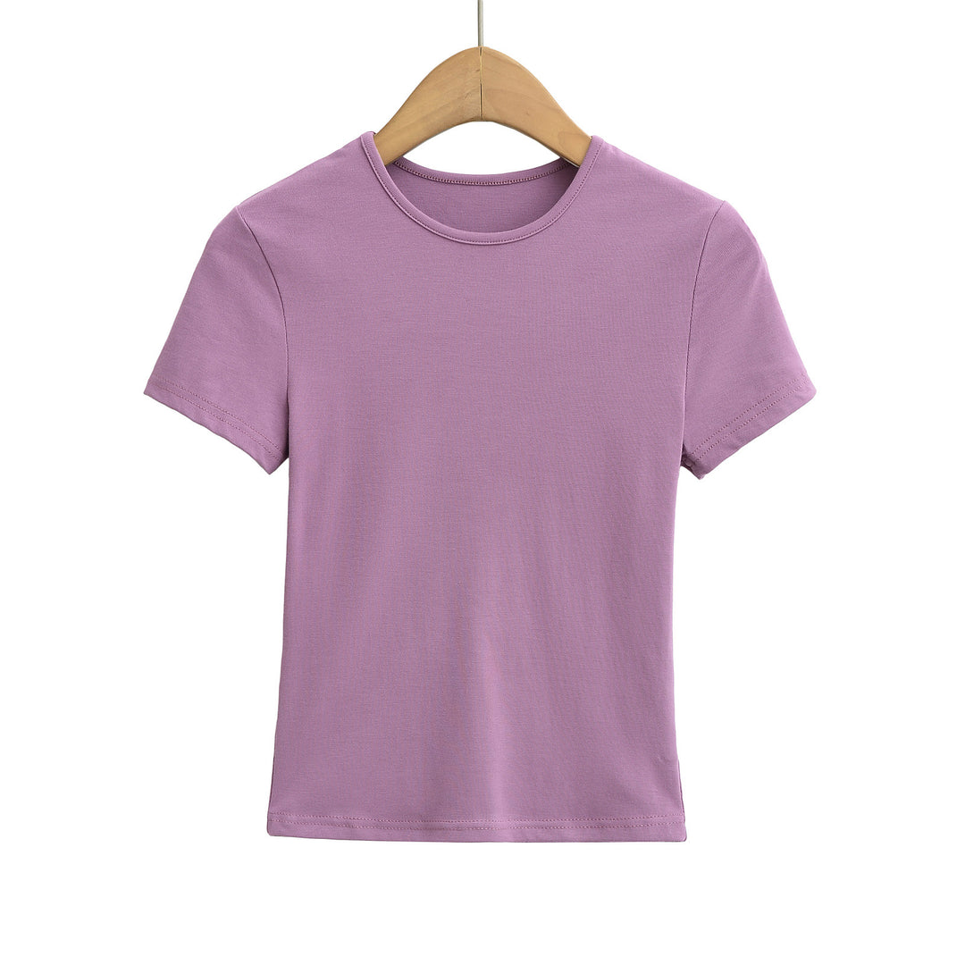 Kvinder Komfortabelt Basic T-shirt med åndbart materiale Stilla