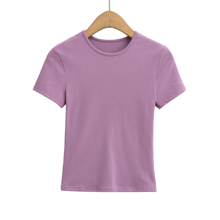 Kvinder Komfortabelt Basic T-shirt med åndbart materiale Stilla