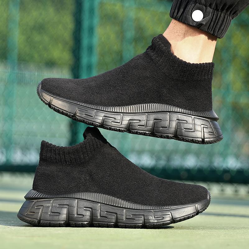 Dame nan hyggelige Sok-Sneaker i teddy-velour med elastisk skaft og stødabsorberende profilsål Skovae