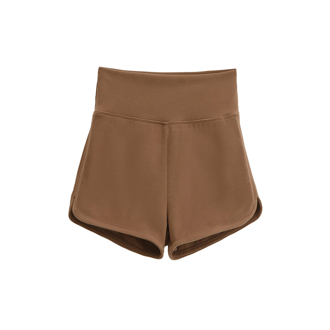Dame Sporty High-Waist Shorts lavet af åndbart materiale med elastisk talje Stilla