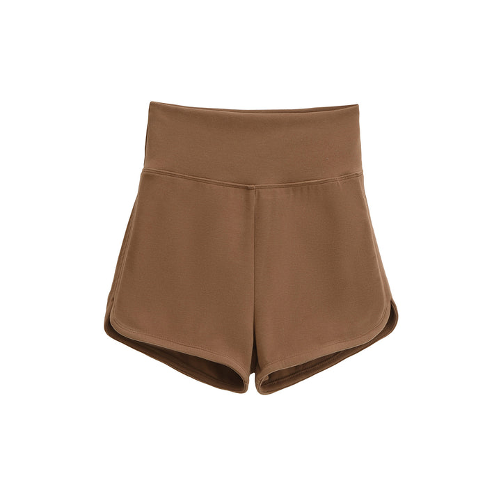 Dame Sporty High-Waist Shorts lavet af åndbart materiale med elastisk talje Stilla