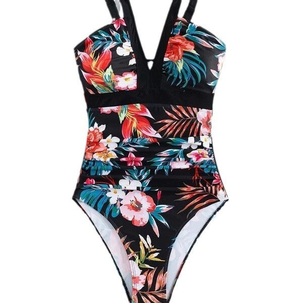 Dame Blomsterdesign Monokini Badetøj Stilla