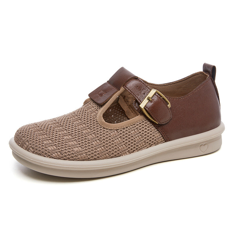 Dame Komfortable Slip-On Sneakers med moderne spænde Stilla