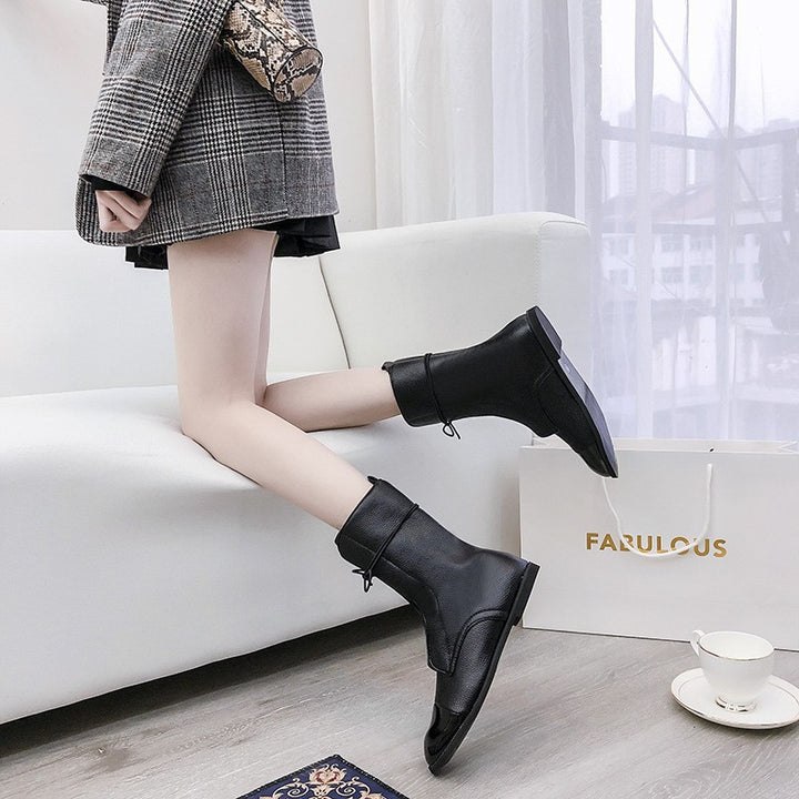 Dame snørestøvler med fashion-forward spids og robust ramme Stilla