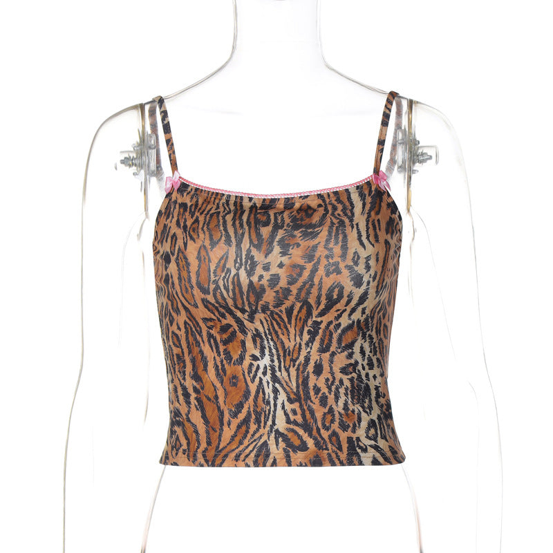 Dame overdel i trendy leopardmønster Stilla