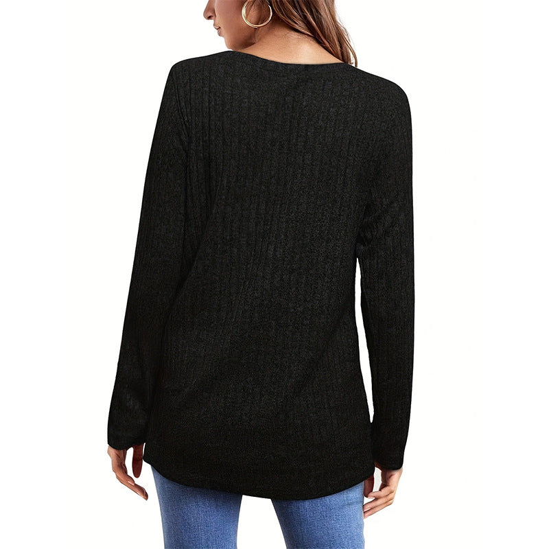 Damer Langærmet strikpullover med struktureret ribdesign Stilla