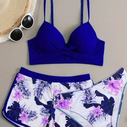 Dame Bikini-sæt med en stilfuld top og afslappede shorts Stilla