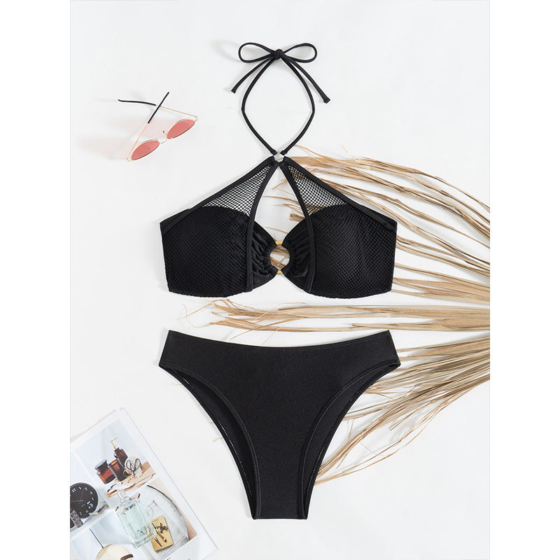 Dame Højstøttende Mesh-Bikini-Sæt Stilla