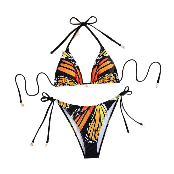 Dame triangel-bikini med justerbare stropper Skovae