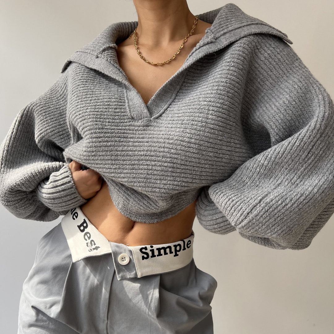 Damer hyggelig strikket sweater i en afslappet oversized pasform Stilla