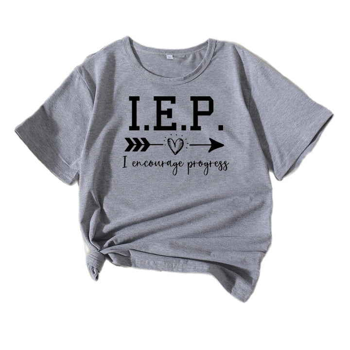 Kvinder Inspirerende Besked Grafik T-shirt Stilla
