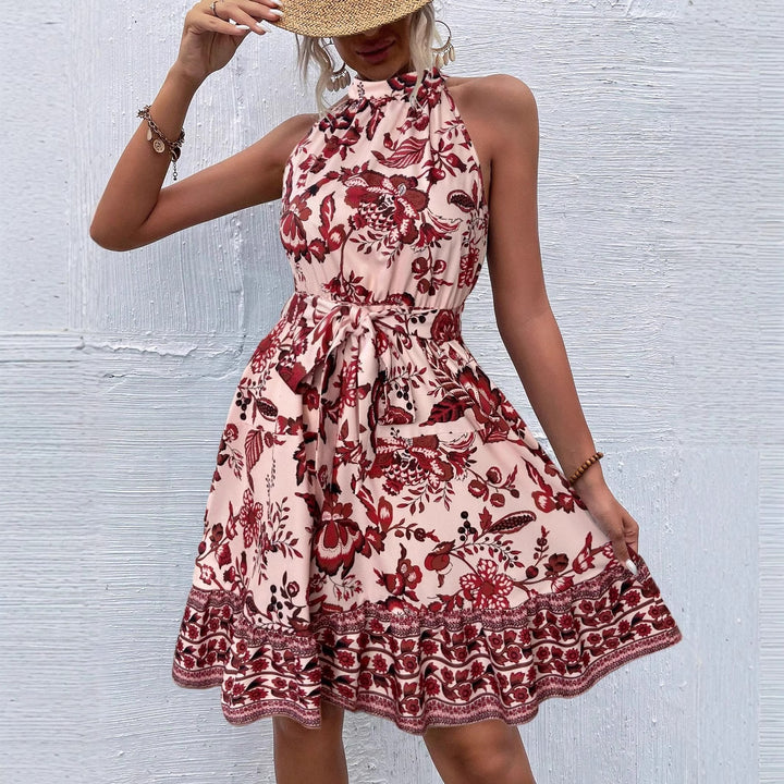 Dame sommerkjole med blomsterdesign Stilla