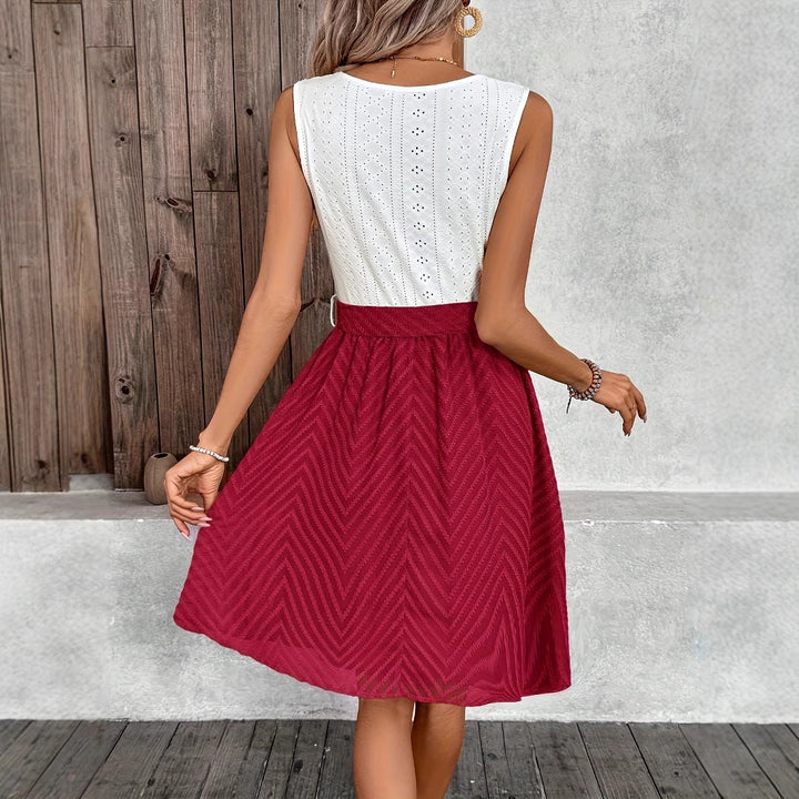 Dame Smart Sommer Midi-Nederdel Stilla